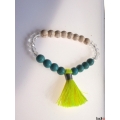 Tassel Bracelet Beaded Stretch