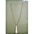 Long Antique Crystal Tassel Necklace