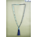 Long Antique Crystal Tassel Necklace