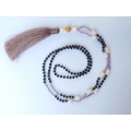 Long Crystal Pearl Tassel Necklaces