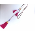 Long Crystal Tassel Necklaces