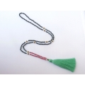 Long Crystal Gems Tassel Necklaces