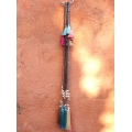 Long Crystal Pearl Tassel Necklace