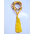 Long Wood Tassel Necklace