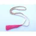 Long Wood Tassel Necklace