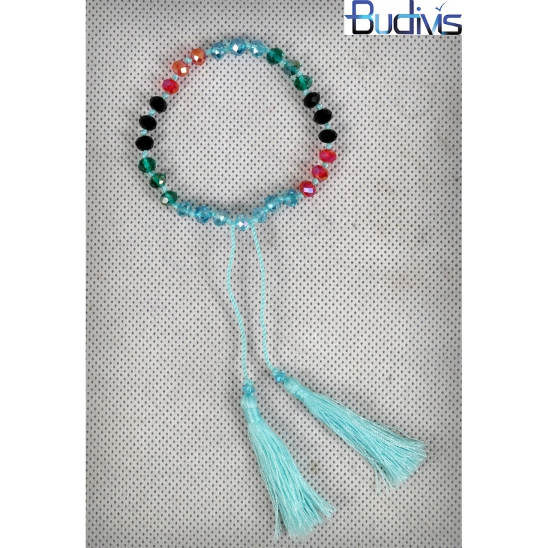 Crystal Bracelet Tassel Knotted