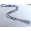 Long Tassel Necklaces Big Crystal