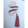 Long Tassel Necklaces Big Crystal Pearls