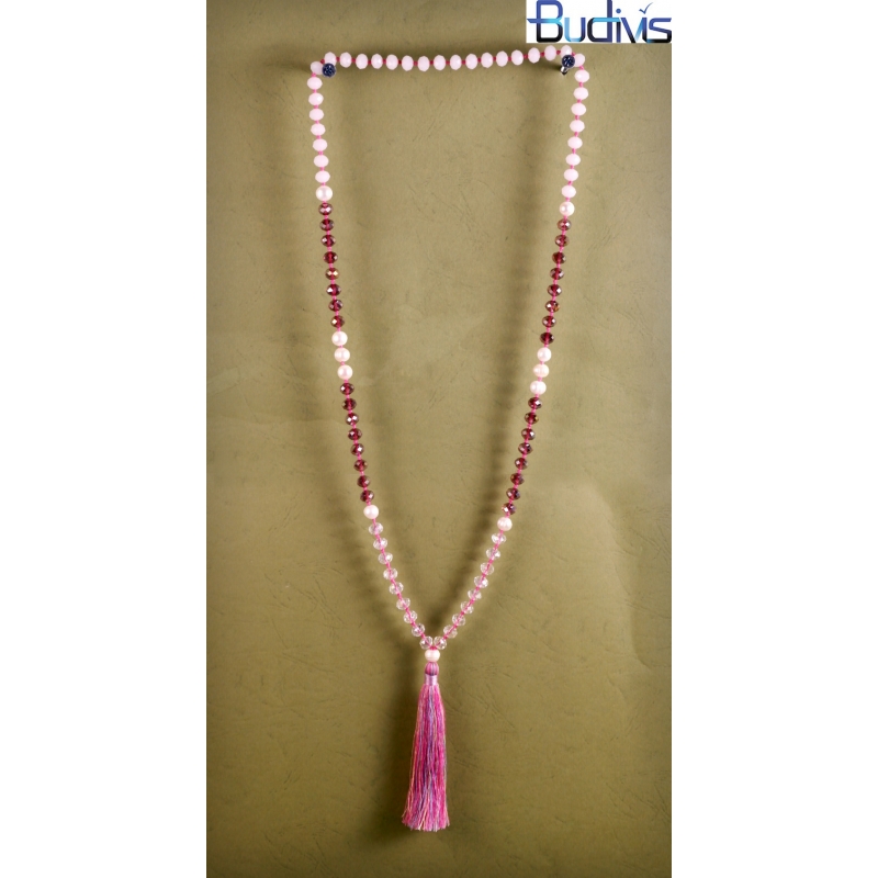 Long Tassel Necklaces Big Crystal Pearls