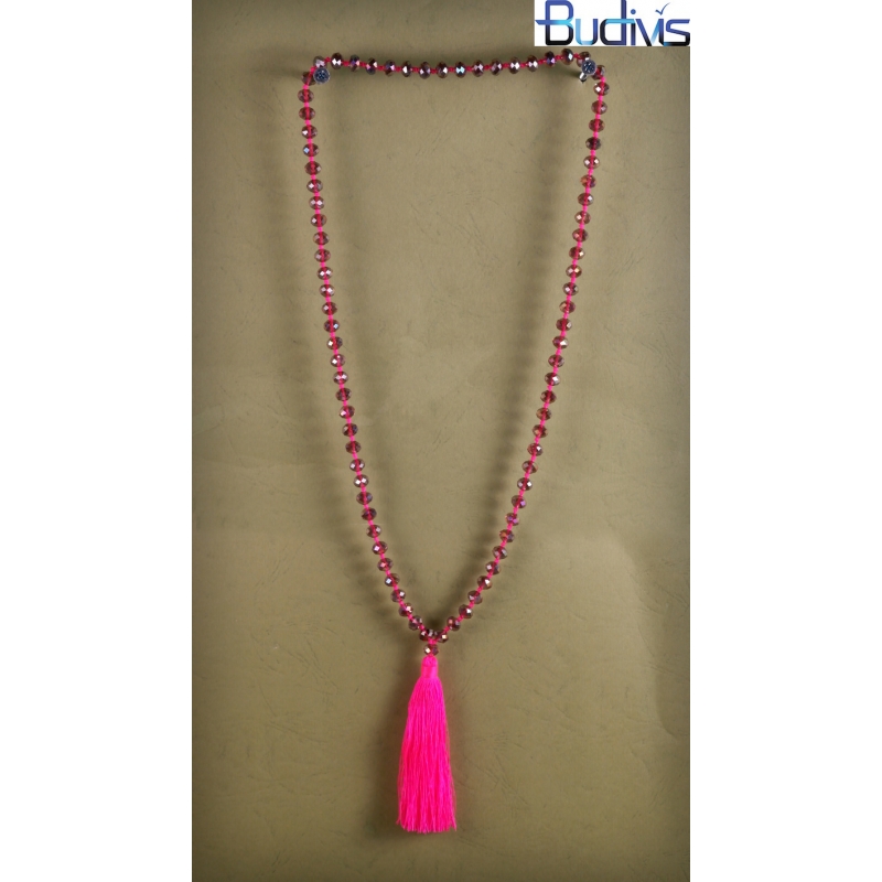 Long Tassel Necklaces Big Crystal