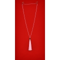 Long Beaded Crystal Tassel Necklaces