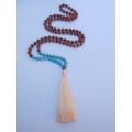 Long Beaded Tassel Necklaces Rudraksha