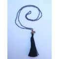 Long Beaded Crystal Tassel Necklaces Elephant