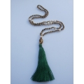 Long Large Crystal Tassel necklaces Pearl