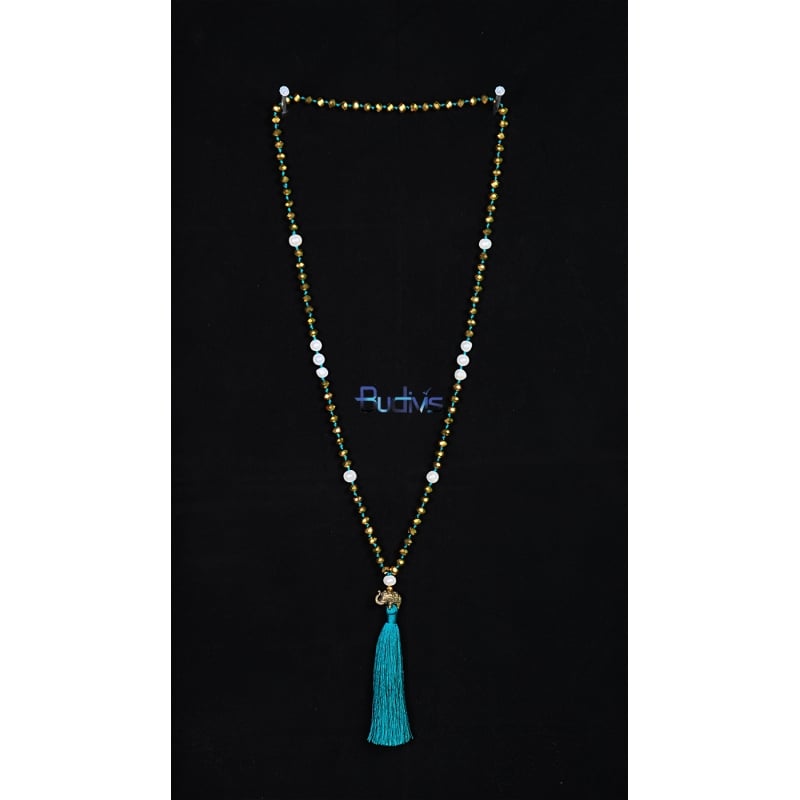 Long Large Crystal Tassel necklaces Pearl