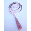 Long Large Crystal Tassel necklaces Pearl