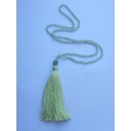 Long Beaded Tassel Necklaces with Gemstone