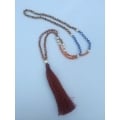 Tassel Necklace with Pearl