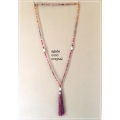 Boho Chic Tassel Necklace in Handmade