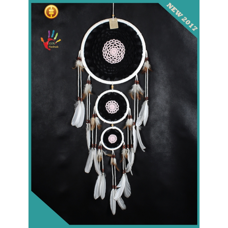 Bali Handmade Triple Dream Catcher, Dreamcatcher, Dreamcatcherss