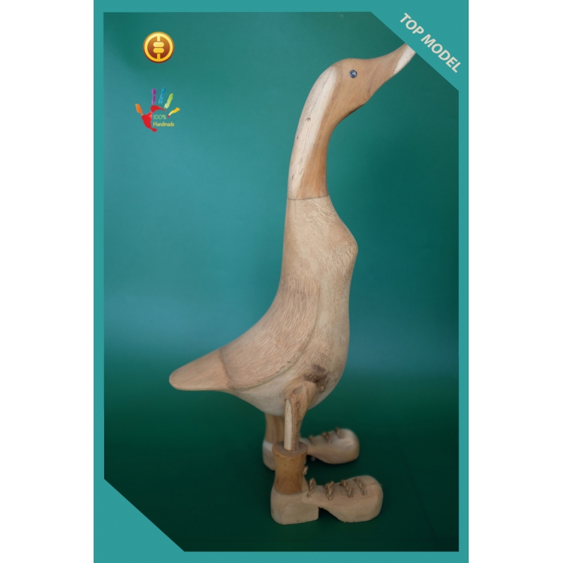 Ornament Natural Wood Duck, Wooden Duck, Bamboo Duck, Bamboo Root Duck,