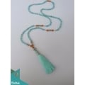 Best Seller Mala 108 Gemstones Long Hand Knotted Necklace