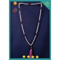 For Sale Mala 108 Gemstones Howlite Long Hand Knotted Necklace
