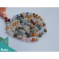 Mala 108 Agate Long Hand Knotted Necklace