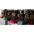 Bali Circle Tree Tassel Keychain