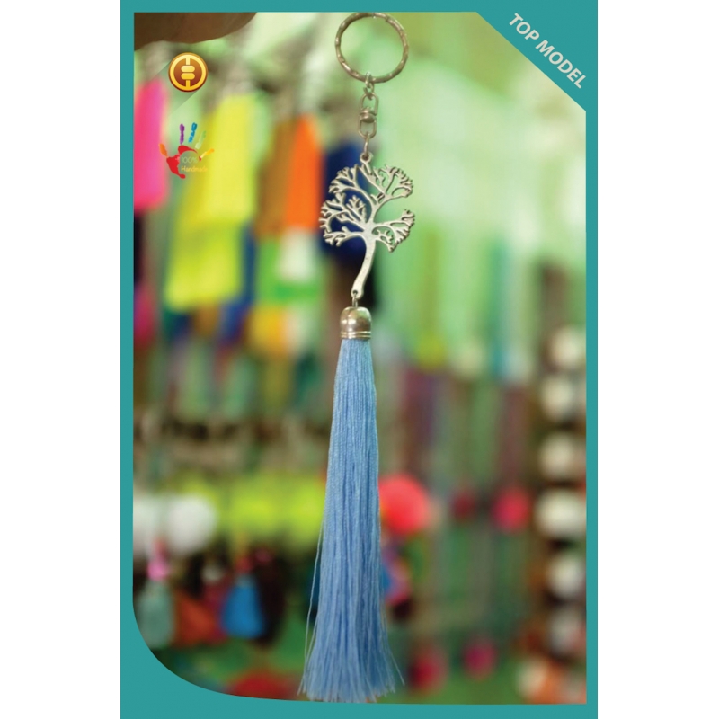 Art Tree Tassel Keychain