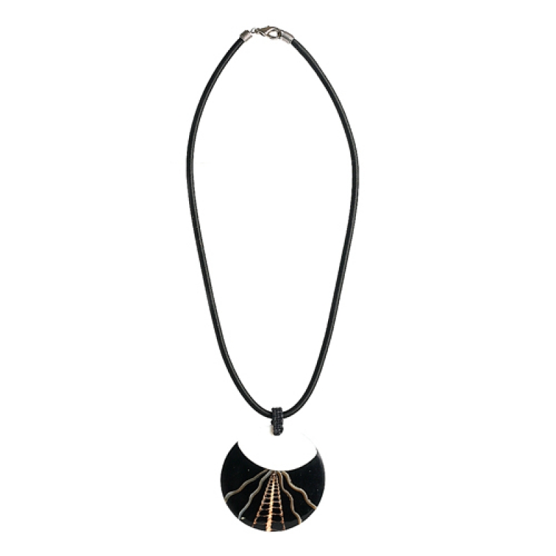 Bali Seashell Resin Pendant Sliding Necklace Affordable