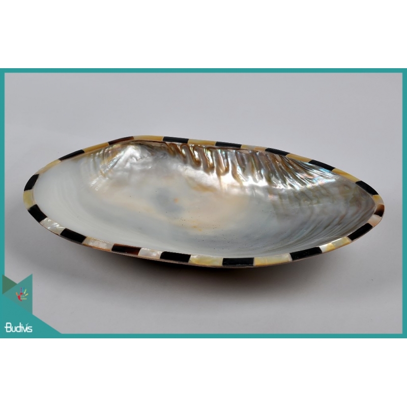 Bali Seashell Plate Decorative Handcraft