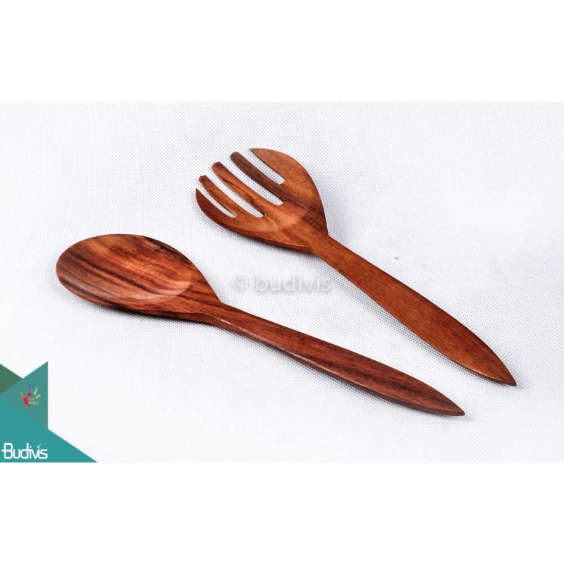 Wooden Set Spoon & Fork Set 2 Pcs