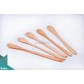 Wooden Teaspoon Slim Tall Set 5 Pcs