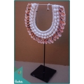 Bali Tribal Necklace Shell Decorative On Stand Home Decor Interior