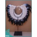 Top Mode Tribal Necklace Feather Shell Decorative On Stand Interior