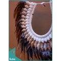 Factory Tribal Necklace Feather Shell Decorative On Stand Interior