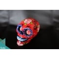 Artificial Resin Skull Head Hand Painted Wall Decoration Painting, Resin Figurine Custom Handhande, Statue Collectible Figurines Resin