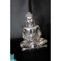 Resin Buddha Decor Silver, Resin Figurine Custom Handhande, Statue Collectible Figurines Resin