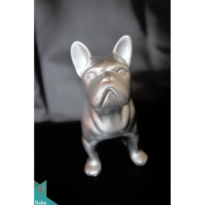 Artificial Resin France Dog Decor, Resin Figurine Custom Handhande, Statue Collectible Figurines Resin