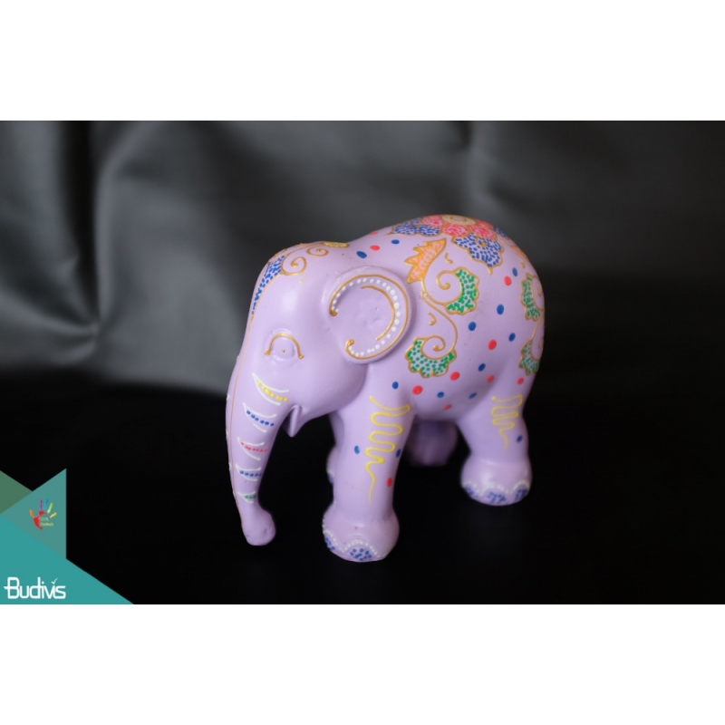 Artificial Resin Elephant Hand Painted Home Decor, Resin Figurine Custom Handhande, Statue Collectible Figurines Resin