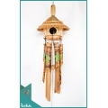 Production Bird House Garden Hanging Hand Painted Bamboo Wind Chimes