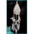 Dream Catcher, Dreamcatcher, Dreamcatchers Drop Rattan With Feather On The Center