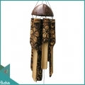 Bali Outdoor Hanging Burned Floral Bamboo Wind Chimes