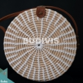 Top Sale Round Bag White Synthetic Rattan