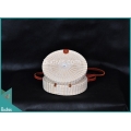 Top Sale Round Bag White Synthetic Rattan