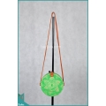 Wholesale Round Bag Green Synthetic Rattan