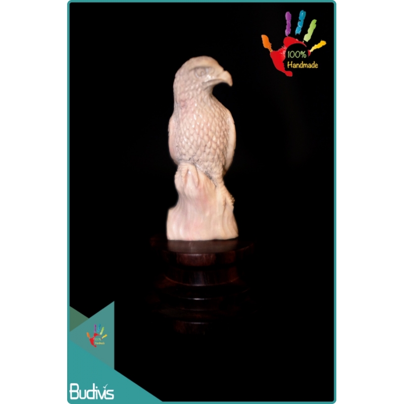 Top Hand Carved Bone Falcon Scenery Ornament Best Seller