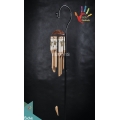 Sand Turtle Painting Outdoor Hanging Bamboo Windchimes