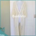 Long White Knitting Cardigan